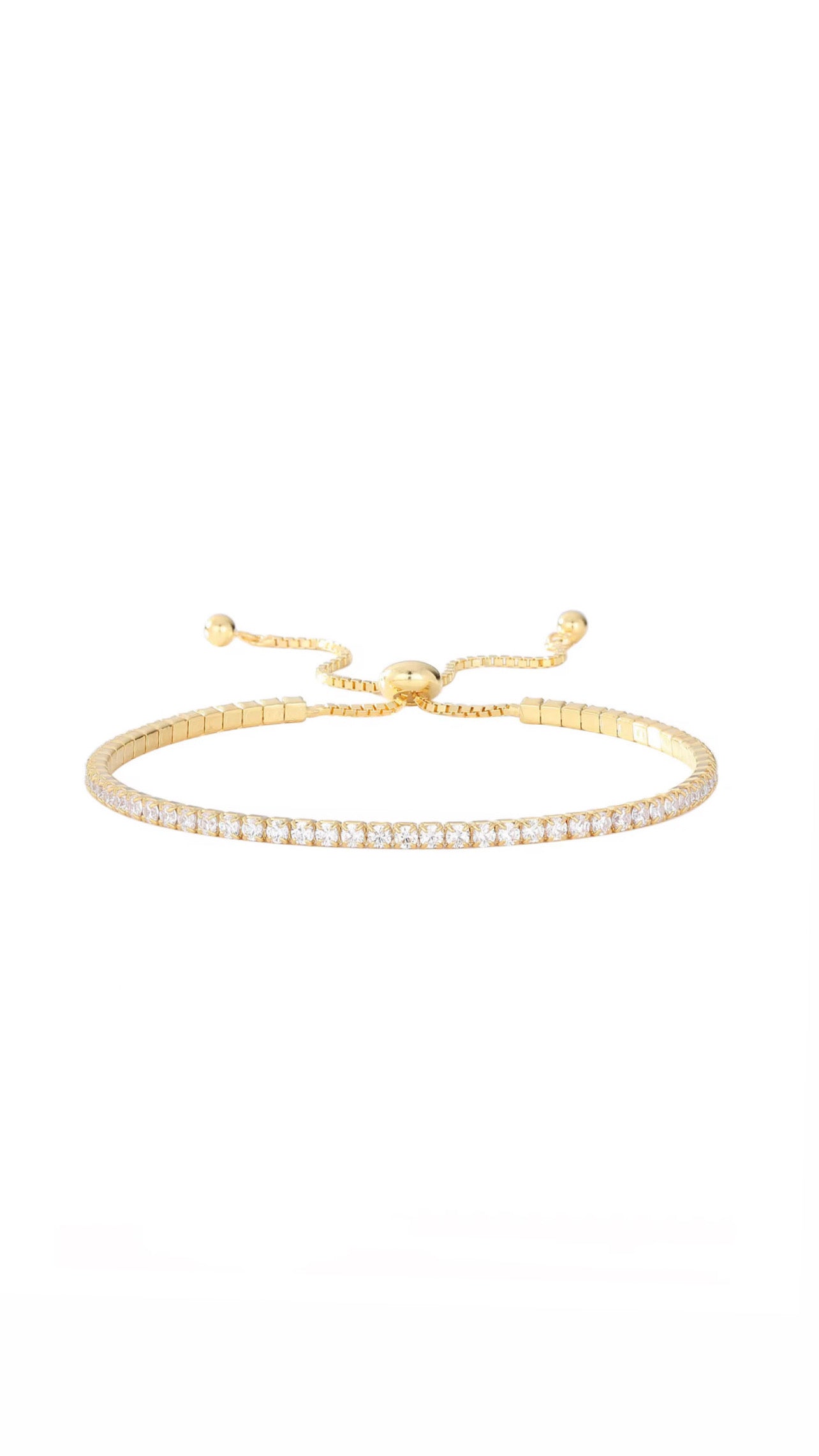 Gold Tennis Bracelet
