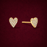 Heart Cz Studs