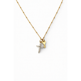 Cross Key Charm Necklace
