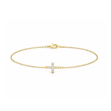 Gold Cross Bar Bracelet