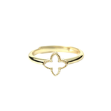 Gold Pearl Star Ring