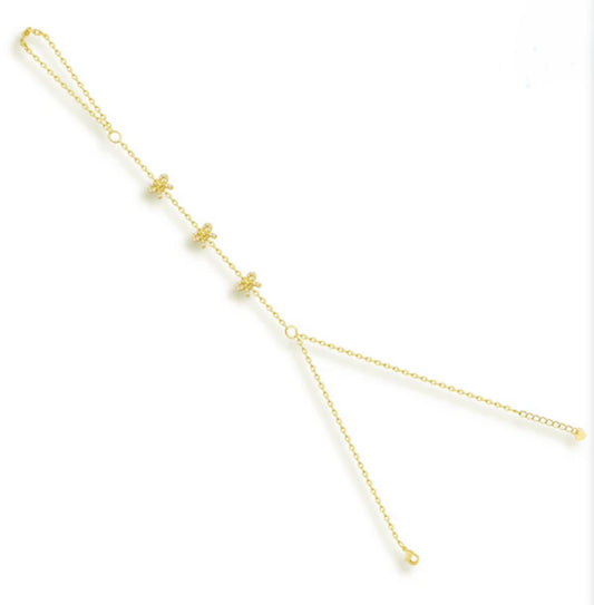 Gold Bow Hand-chain