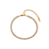 Gold Oval Tennis Bracelet
