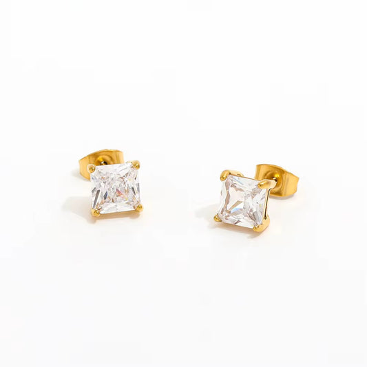 Gold Cz Studs