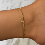 Gold Curb Chain Anklet | Sweet Summer Collection