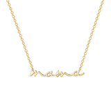 Mama Script Necklace